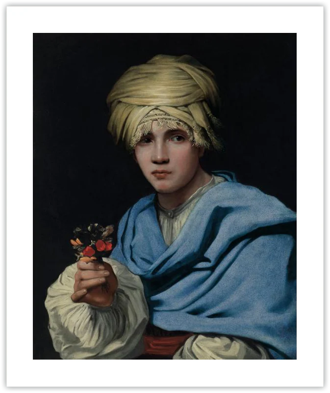 Muchacho con turbante y un ramillete de flores - Image 14