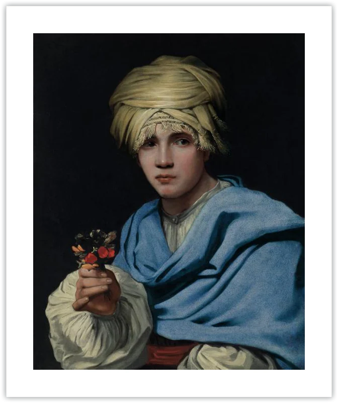 Muchacho con turbante y un ramillete de flores - Image 18