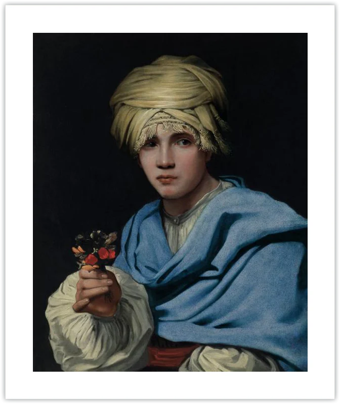 Muchacho con turbante y un ramillete de flores - Image 22