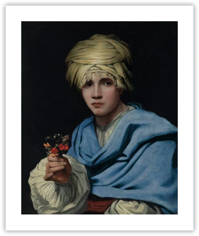Muchacho con turbante y un ramillete de flores - Image 28