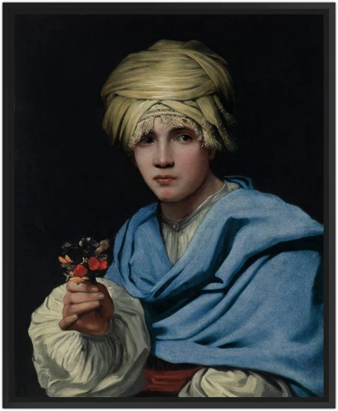 Muchacho con turbante y un ramillete de flores - Image 42